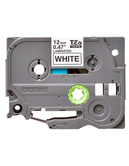 Cinta brother tze-231 blanco-negro 12mm longitud 8 mt