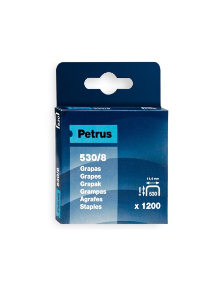 Grapas petrus nº 530/8 caja de 1200 unidades