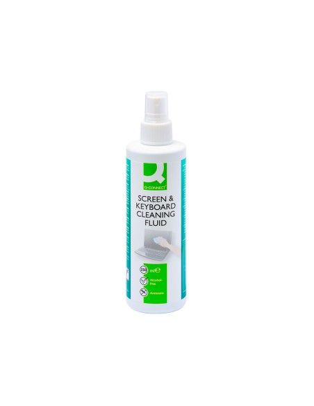 Spray q-connect limpiador de pantallas y teclados bote de 250 ml