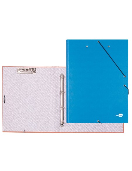 Carpeta de 4 anillas 25mm redondas liderpapel...