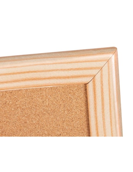 Pizarra corcho q-connect 120x90 cm marco de madera