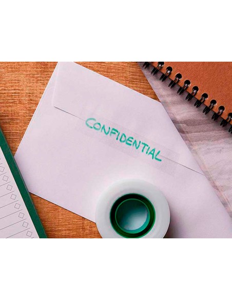 Cinta adhesiva q-connect invisible 33 mt x 19 mm