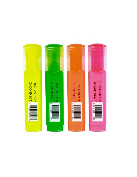 Rotulador q-connect fluorescente surtido caja...