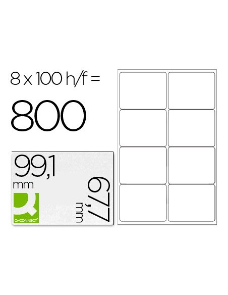 Etiqueta adhesiva q-connect kf01588 tamaño...
