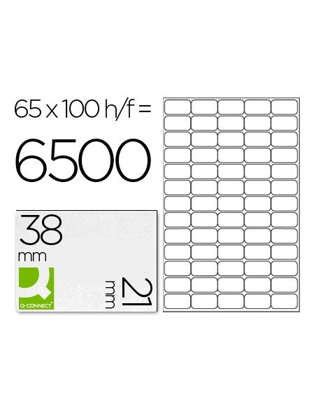 Etiqueta adhesiva q-connect kf01581 tamaño...