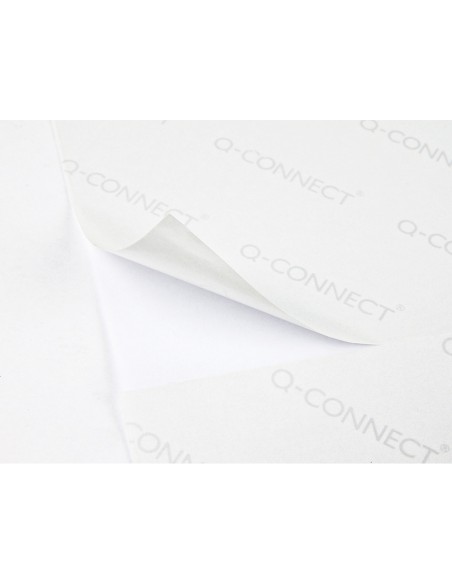 Etiqueta adhesiva q-connect kf10658 tamaño 105x57 mm fotocopiadora laser ink-jet caja con 100 hojas din a4