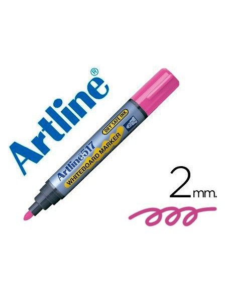 Rotulador artline pizarra ek-517 rosa punta...