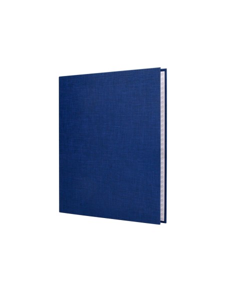 Carpeta de 4 anillas 40mm mixtas liderpapel folio carton forrado paper coat azul