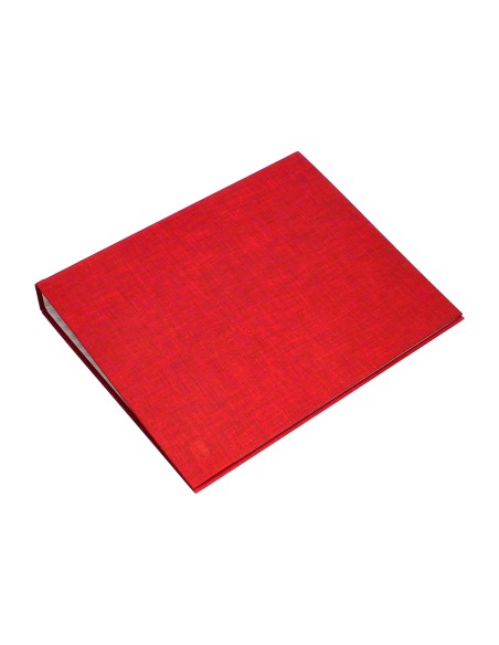 Carpeta de 4 anillas 40mm mixtas liderpapel folio carton forrado paper coat roja
