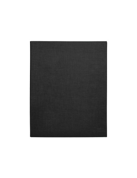 Carpeta de 4 anillas 25mm mixtas liderpapel folio carton forrado paper coat negra