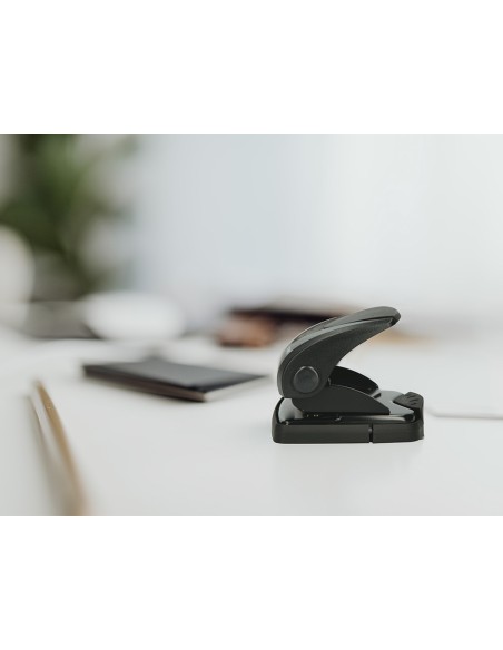 Taladrador q-connect kf01235 negro abertura 2,7 mm capacidad 27 hojas