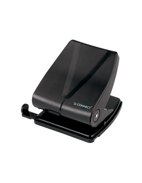 Taladrador q-connect kf01235 negro abertura 2,7 mm capacidad 27 hojas