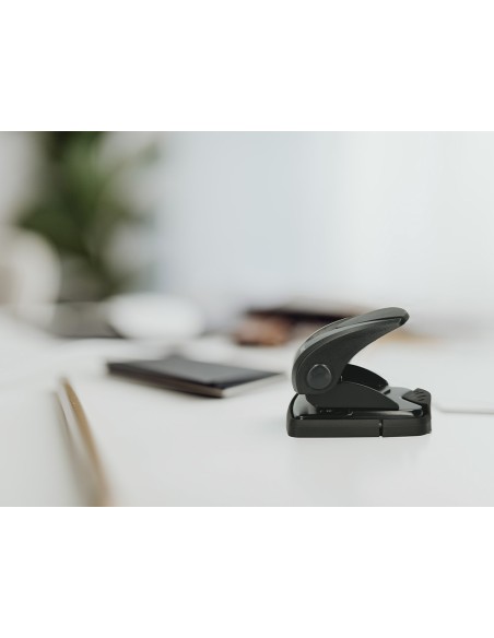 Taladrador q-connect kf01234 negro abertura 2 mm capacidad 20 hojas