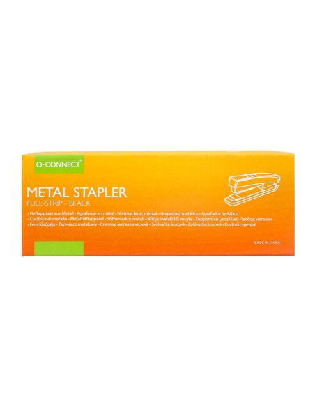 Grapadora q-connect kf01231 metalica negra...