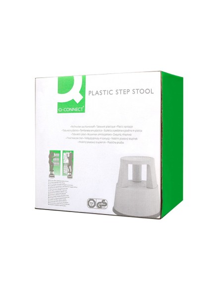 Taburete q-connect ruedas retractiles tres...