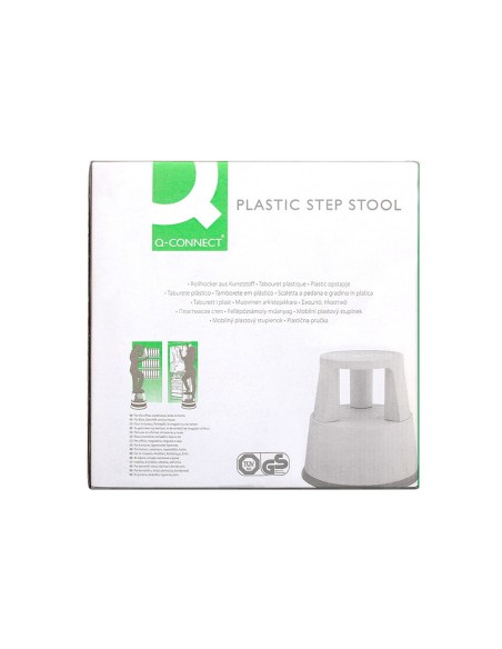Taburete q-connect ruedas retractiles tres...