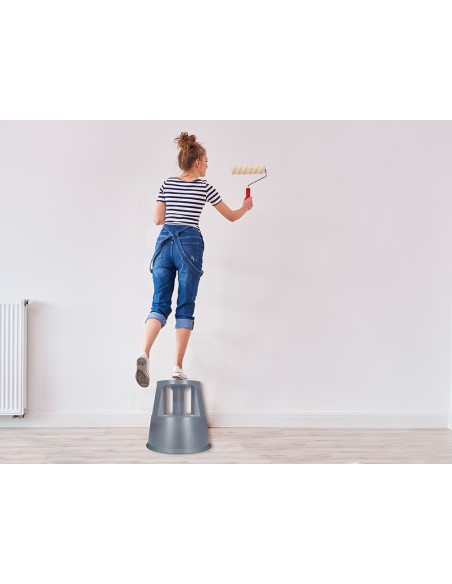 Taburete q-connect ruedas retractiles tres...