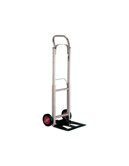 Carretilla portapaquetes q-connect con ruedas plegablesen aluminio carga 90 kg 1110x390x410 mm