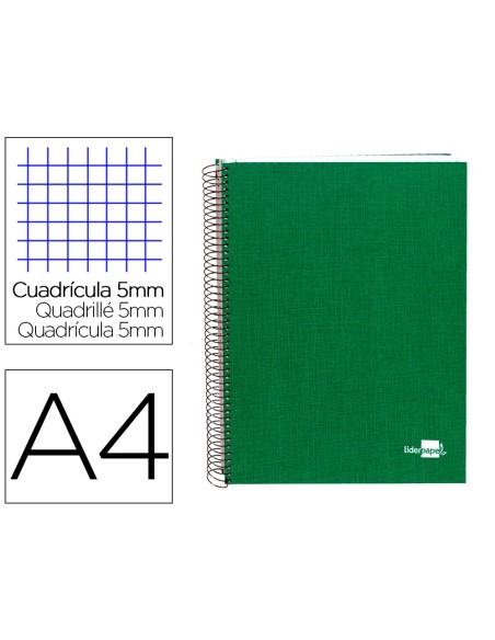 Cuaderno espiral liderpapel a4 micro papercoat...