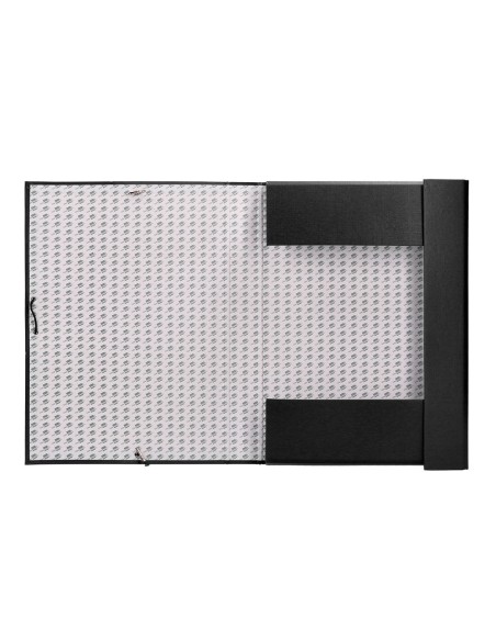 Carpeta proyectos liderpapel folio lomo 90mm carton forrado negra