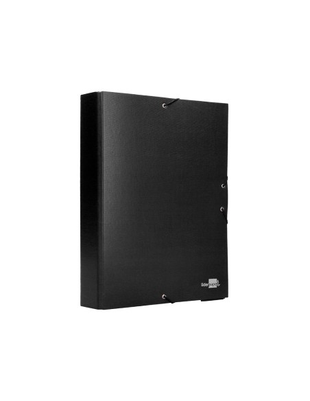 Carpeta proyectos liderpapel folio lomo 90mm carton forrado negra