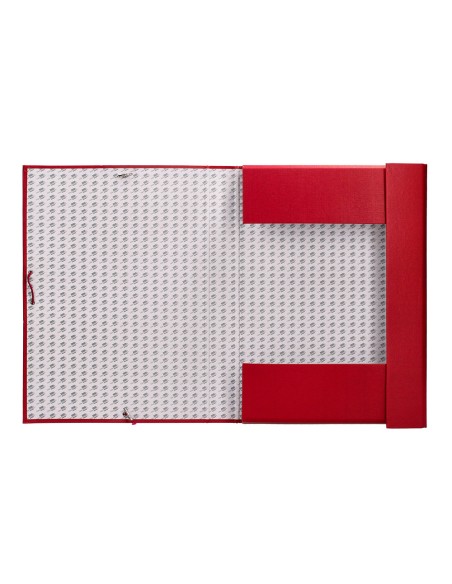 Carpeta proyectos liderpapel folio lomo 70mm carton forradoroja