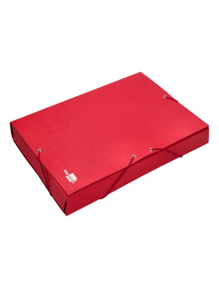 Carpeta proyectos liderpapel folio lomo 70mm carton forradoroja