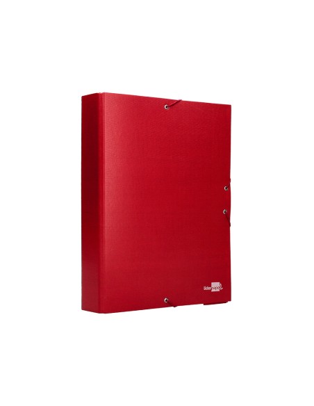 Carpeta proyectos liderpapel folio lomo 70mm carton forradoroja