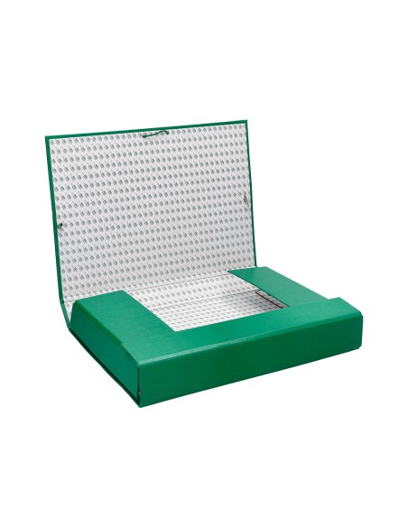 Carpeta proyectos liderpapel folio lomo 70mm carton forradoverde