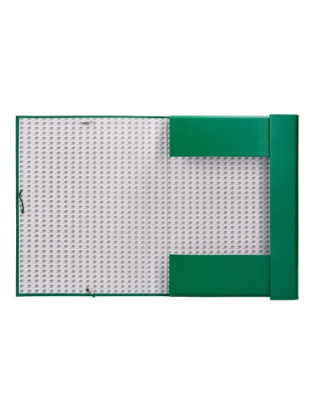 Carpeta proyectos liderpapel folio lomo 70mm carton forradoverde