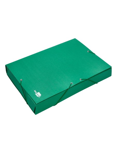 Carpeta proyectos liderpapel folio lomo 70mm carton forradoverde