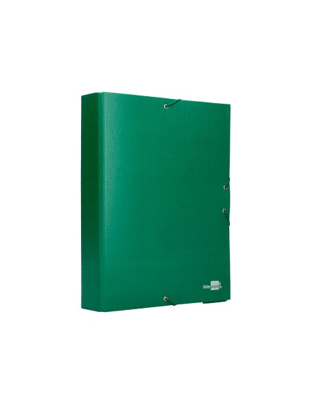 Carpeta proyectos liderpapel folio lomo 70mm carton forradoverde