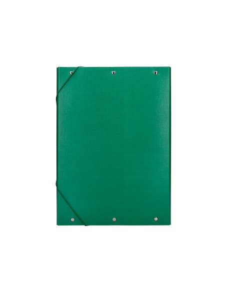 Carpeta proyectos liderpapel folio lomo 70mm carton forradoverde