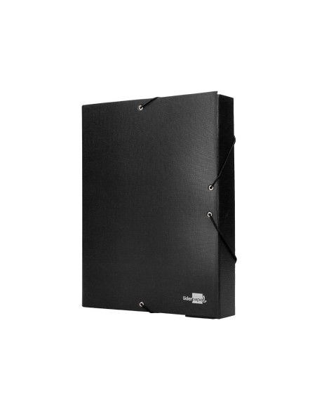 Carpeta proyectos liderpapel folio lomo 70mm carton forradonegra