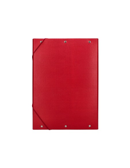 Carpeta proyectos liderpapel folio lomo 50mm carton forradoroja