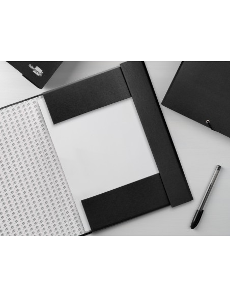Carpeta proyectos liderpapel folio lomo 50mm carton forradonegra