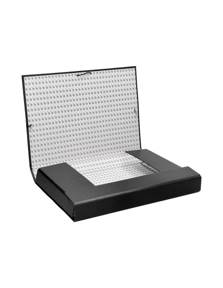 Carpeta proyectos liderpapel folio lomo 50mm carton forradonegra