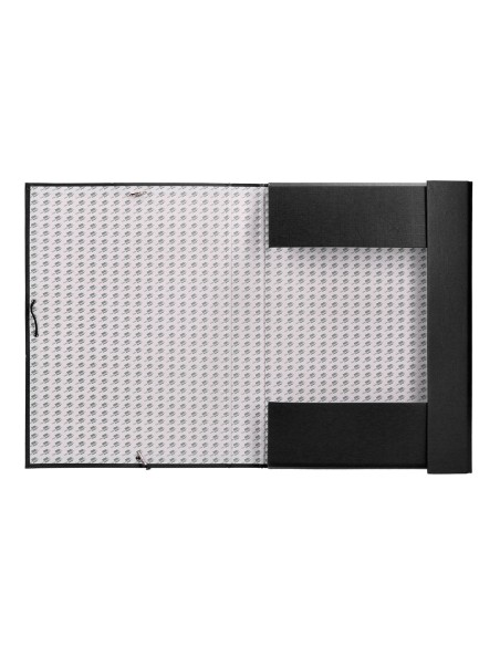 Carpeta proyectos liderpapel folio lomo 50mm carton forradonegra