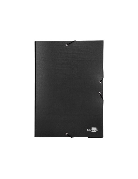 Carpeta proyectos liderpapel folio lomo 50mm carton forradonegra