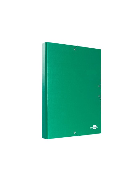 Carpeta proyectos liderpapel folio lomo 30mm carton forrado verde