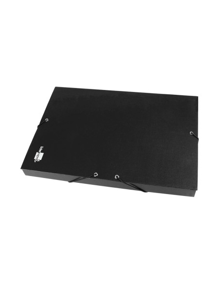 Carpeta proyectos liderpapel folio lomo 30mm carton forrado negra