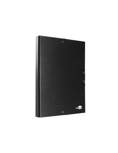 Carpeta proyectos liderpapel folio lomo 30mm carton forrado negra