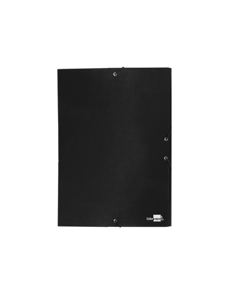 Carpeta proyectos liderpapel folio lomo 30mm carton forrado negra