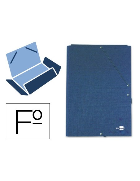 Carpeta liderpapel gomas folio 3 solapas carton...
