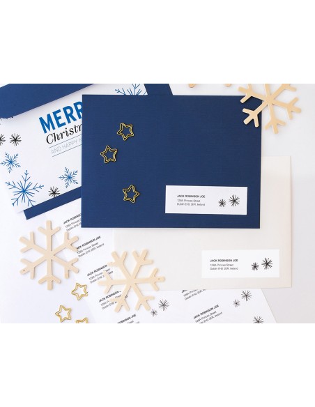 Etiqueta adhesiva q-connect kf01584 tamaño 99,1x33,9 mm fotocopiadora laser ink-jet caja con 100 hojas din a4