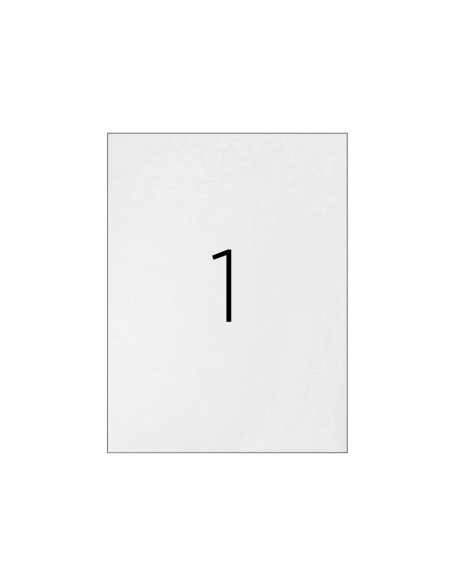Etiqueta adhesiva q-connect kf10664 tamaño 210x297 mm fotocopiadora laser ink-jet caja con 100 hojas din a4