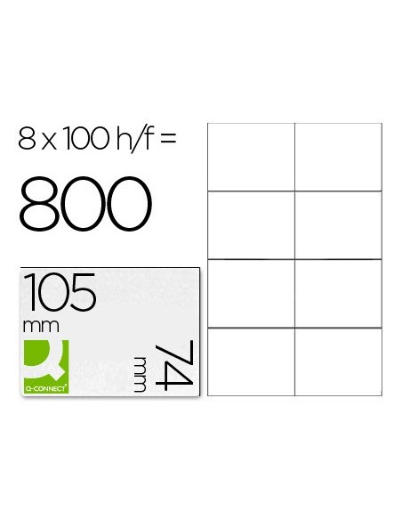 Etiqueta adhesiva q-connect kf10659 tamaño...