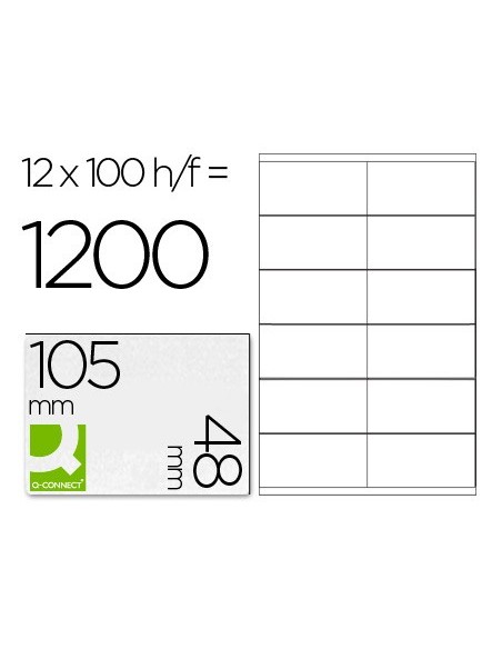 Etiqueta adhesiva q-connect kf10657 tamaño...