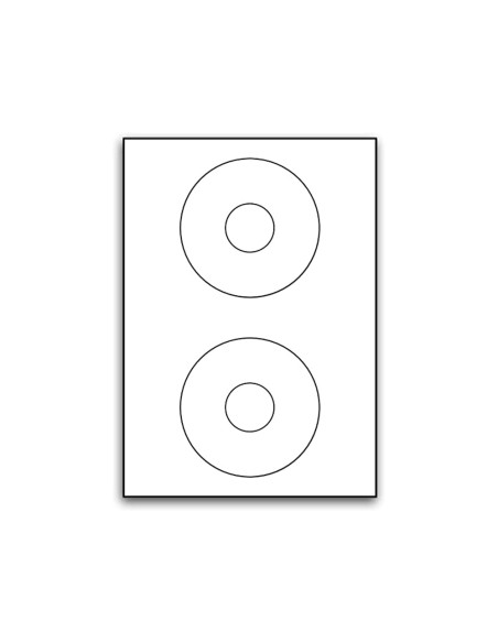 Etiqueta adhesiva q-connect kf01579 -tamaño cd-rom -fotocopiadora -laser -ink-jet-caja con 25 h/50 etiquetas