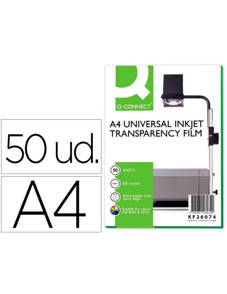 Transparencia q-connect din a4 de alta calidad...